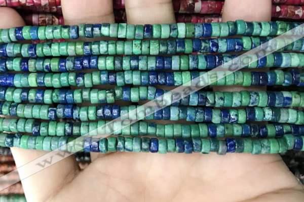 CCS93 15.5 inches 2.5*4mm round heishi chrysocolla beads