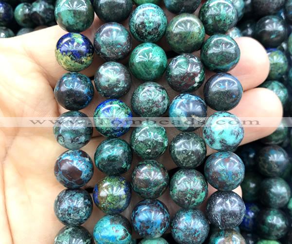 CCS953 15 inches 12mm round chrysocolla gemstone beads