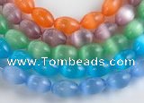 CCT06 10*14mm different color rice cats eye beads Wholesale