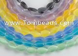 CCT12 14.5 inches 8*12mm flat teardorp cats eye beads Wholesale