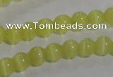 CCT1206 15 inches 4mm round cats eye beads wholesale