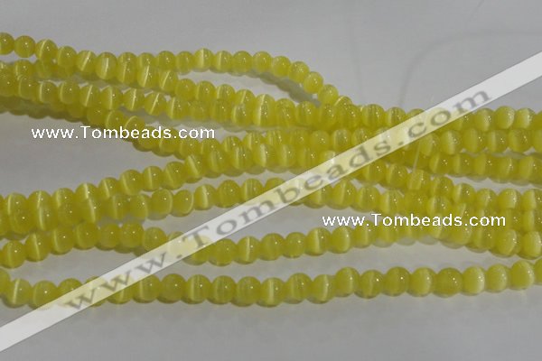 CCT1208 15 inches 4mm round cats eye beads wholesale