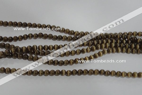 CCT1215 15 inches 4mm round cats eye beads wholesale