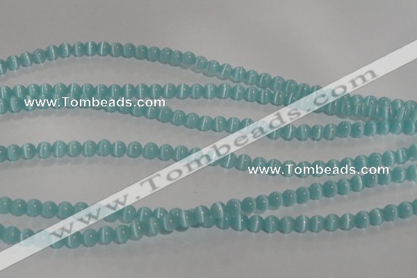 CCT1227 15 inches 4mm round cats eye beads wholesale