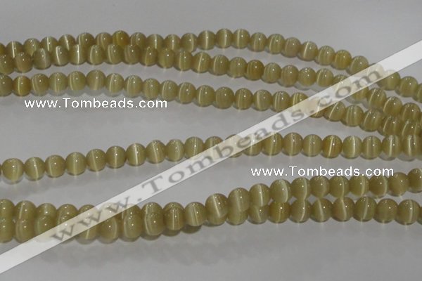 CCT1275 15 inches 5mm round cats eye beads wholesale