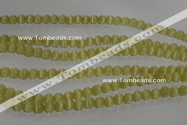 CCT1276 15 inches 5mm round cats eye beads wholesale