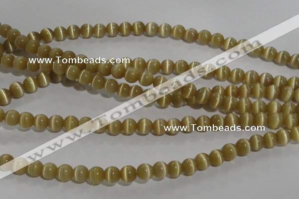 CCT1278 15 inches 5mm round cats eye beads wholesale