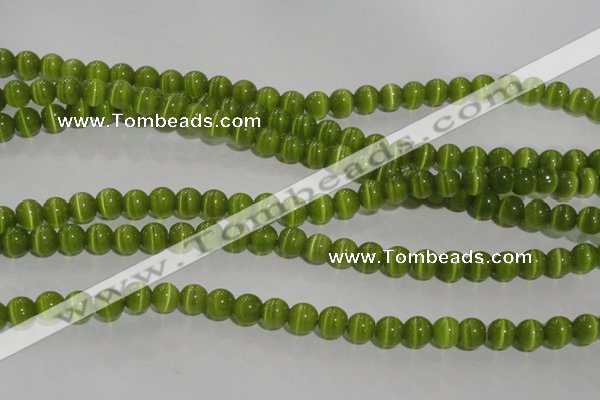 CCT1281 15 inches 5mm round cats eye beads wholesale