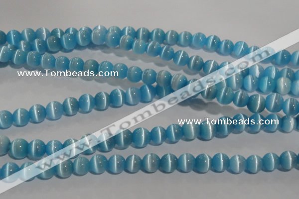 CCT1287 15 inches 5mm round cats eye beads wholesale