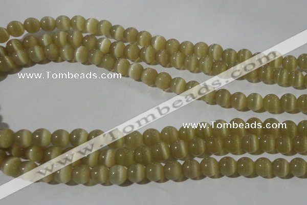 CCT1329 15 inches 6mm round cats eye beads wholesale