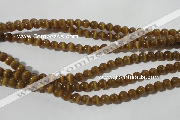 CCT1332 15 inches 6mm round cats eye beads wholesale