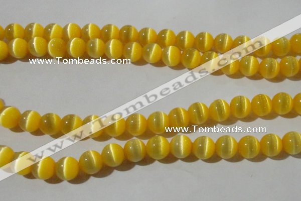 CCT1375 15 inches 7mm round cats eye beads wholesale