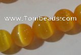 CCT1381 15 inches 7mm round cats eye beads wholesale