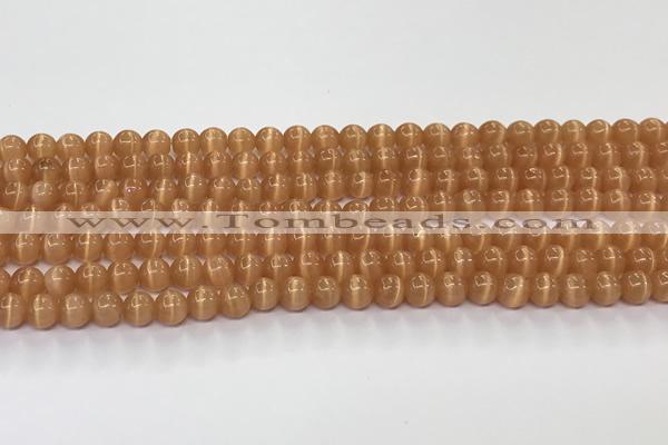 CCT1424 15 inches 4mm, 6mm round cats eye beads