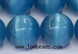 CCT1473 15 inches 14mm round cats eye beads