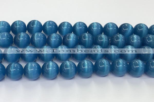 CCT1473 15 inches 14mm round cats eye beads