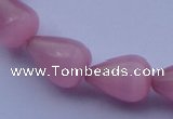 CCT17 14 inches 10*14mm teardrop pink cats eye beads wholesale