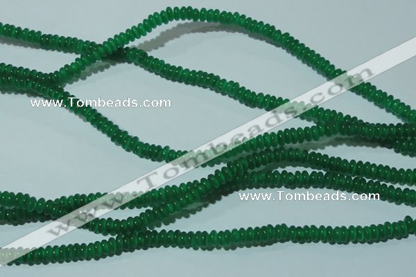 CCT210 15 inches 2*4mm rondelle cats eye beads wholesale
