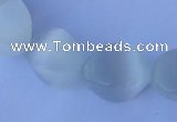 CCT24 14 inches 10*14mm twisted white cats eye beads wholesale