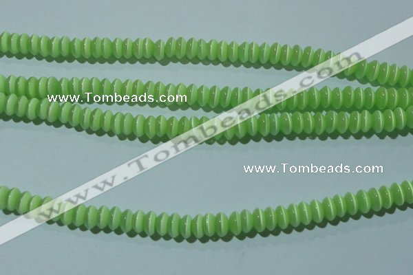 CCT242 15 inches 3*6mm rondelle cats eye beads wholesale