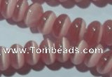 CCT274 15 inches 5*8mm rondelle cats eye beads wholesale