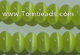 CCT276 15 inches 5*8mm rondelle cats eye beads wholesale