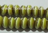 CCT278 15 inches 5*8mm rondelle cats eye beads wholesale