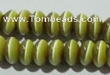 CCT278 15 inches 5*8mm rondelle cats eye beads wholesale