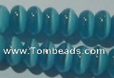 CCT284 15 inches 5*8mm rondelle cats eye beads wholesale