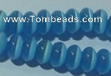 CCT285 15 inches 5*8mm rondelle cats eye beads wholesale