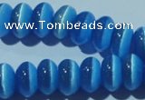 CCT286 15 inches 5*8mm rondelle cats eye beads wholesale