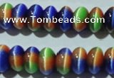 CCT291 15 inches 5*8mm rondelle cats eye beads wholesale