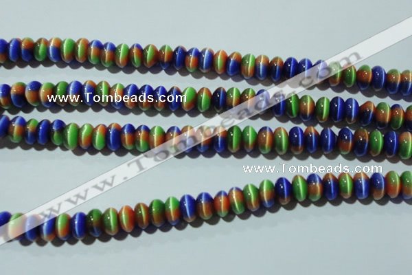 CCT291 15 inches 5*8mm rondelle cats eye beads wholesale