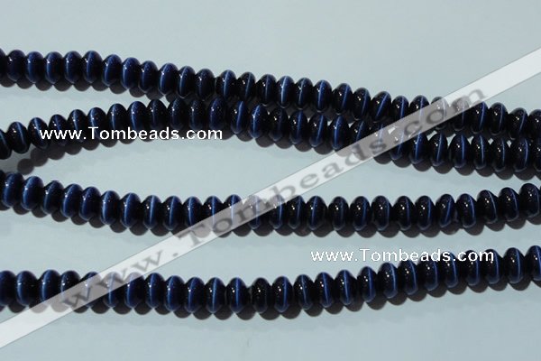 CCT292 15 inches 5*8mm rondelle cats eye beads wholesale
