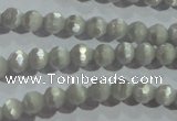 CCT302 15 inches 4mm faceted round cats eye beads wholesale