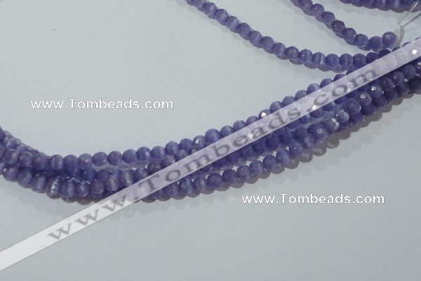 CCT322 15 inches 4mm faceted round cats eye beads wholesale