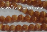 CCT344 15 inches 5mm faceted round cats eye beads wholesale