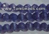 CCT347 15 inches 5mm faceted round cats eye beads wholesale