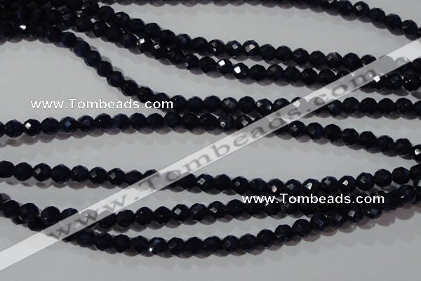 CCT348 15 inches 5mm faceted round cats eye beads wholesale