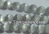 CCT352 15 inches 6mm faceted round cats eye beads wholesale