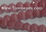 CCT353 15 inches 6mm faceted round cats eye beads wholesale