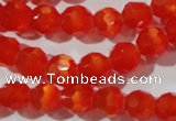 CCT355 15 inches 6mm faceted round cats eye beads wholesale