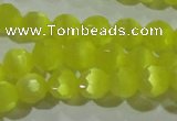 CCT356 15 inches 6mm faceted round cats eye beads wholesale