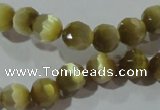 CCT358 15 inches 6mm faceted round cats eye beads wholesale