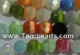 CCT366 15 inches 6mm faceted round cats eye beads wholesale