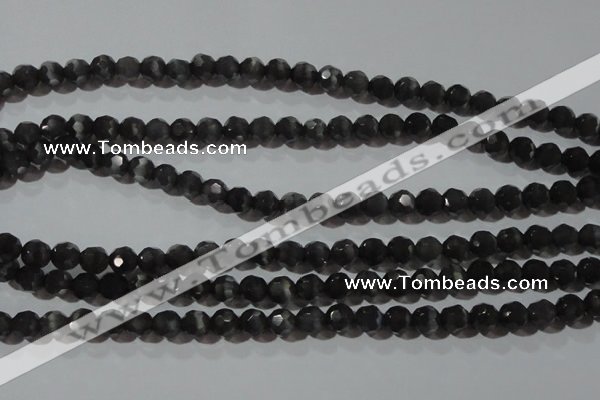 CCT369 15 inches 6mm faceted round cats eye beads wholesale