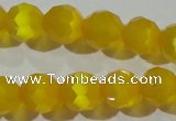 CCT377 15 inches 8mm faceted round cats eye beads wholesale