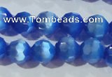 CCT383 15 inches 8mm faceted round cats eye beads wholesale