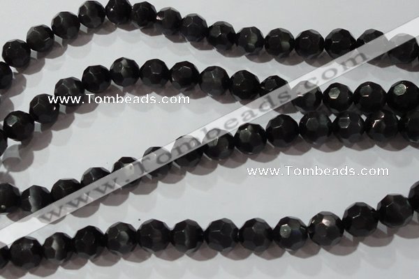 CCT398 15 inches 10mm faceted round cats eye beads wholesale