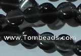 CCT469 15 inches 6mm flat round cats eye beads wholesale